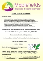 Team Teach Training 12 hour